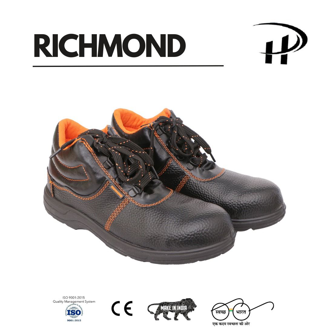 Black Safety Shoes Durable Steel Toe